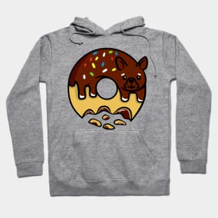 Chocolate donut dog Hoodie